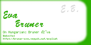 eva bruner business card